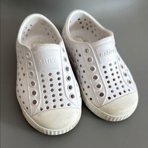Native White Water Shoes with Perforated Design